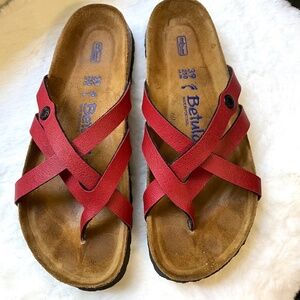 Betula by Birkenstock Red Strappy Sandals Size 39